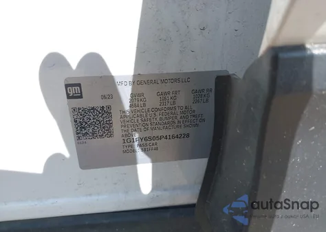 2023 Chevrolet Bolt Euv Fwd Lt from USA, damaged, VIN 1G1FY6S05P4164228